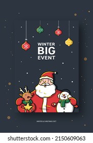 Winter and Christmas event illustration