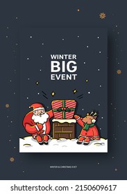 Winter and Christmas event illustration