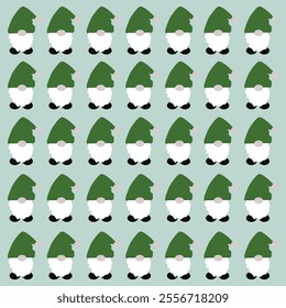 WINTER CHRISTMAS GNOMES DESIGN PATTERN