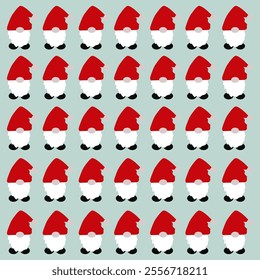 WINTER CHRISTMAS GNOMES DESIGN PATTERN