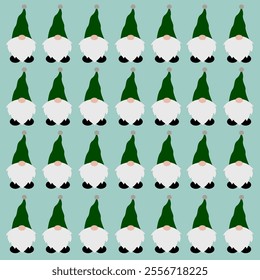 WINTER CHRISTMAS GNOMES DESIGN PATTERN