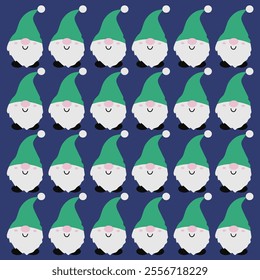 WINTER CHRISTMAS GNOMES DESIGN PATTERN