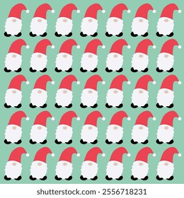 WINTER CHRISTMAS GNOMES DESIGN PATTERN