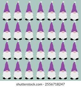 WINTER CHRISTMAS GNOMES DESIGN PATTERN