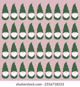 WINTER CHRISTMAS GNOMES DESIGN PATTERN