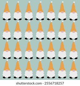 WINTER CHRISTMAS GNOMES DESIGN PATTERN