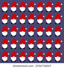 WINTER CHRISTMAS GNOMES DESIGN PATTERN