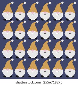 WINTER CHRISTMAS GNOMES DESIGN PATTERN