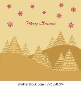 Winter  Christmas landscape