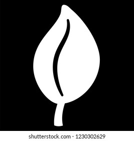 Winter Christmas leave White silhouette set