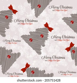 Winter Christmas New Year Seamless Pattern /Beautiful Texture with Snowflakes 