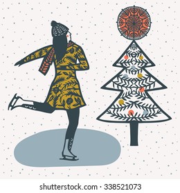 Winter & Christmas print design