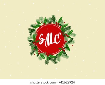 winter christmas sale template