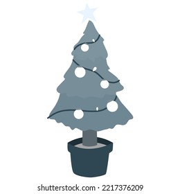 Winter christmas simple illustration object icon in cute style