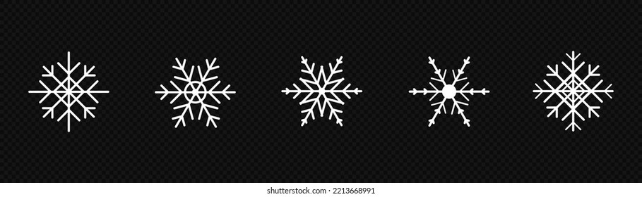 Las navidades de invierno hacen que el elemento de cristal de hielo se incline por el diseño. Patrón sin fisuras del copo de nieve de Navidad. icono del logotipo de Navidad. Xmas frost el símbolo de silueta plana aislado en el fondo. Ilustración vectorial.