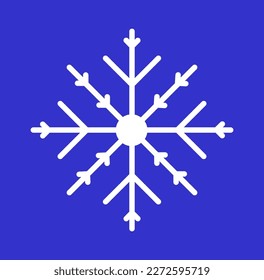 Las navidades de invierno hacen que el elemento de cristal de hielo se incline por el diseño. Patrón sin fisuras del copo de nieve de Navidad. icono del logotipo de Navidad. Xmas frost el símbolo de silueta plana aislado en el fondo. Ilustración vectorial.