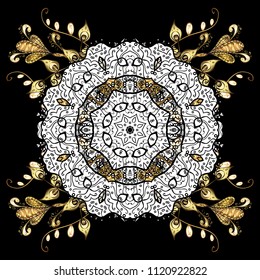 Winter christmas snow flat crystal element. Weather illustration ice collection. Vector. Snowflake vector icon background black, white and gray color. Xmas frost snow flake isolated silhouette symbol.