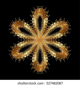 Winter christmas snow flat crystal element. Snowflake vector icon background color. Xmas frost snow flake isolated silhouette symbol. Vector illustration. Weather illustration ice collection.