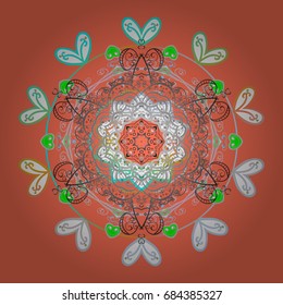 Winter christmas snow flat crystal element. Vector illustration. Weather illustration ice collection. Xmas frost snow flake isolated silhouette symbol. Snowflake vector icon colorful background color.