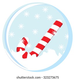 Winter Christmas snow globe