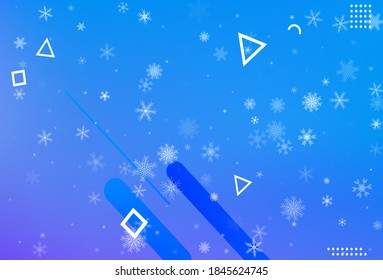 Winter christmas snowflake background vector