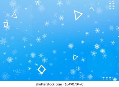 Winter christmas snowflake background vector