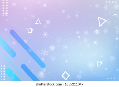 Winter christmas snowflake background vector