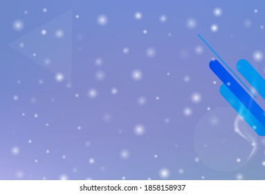 Fondo del copo de nieve de navidad de invierno. Vector.