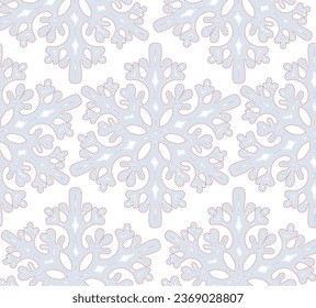 winter Christmas snowflake pattern background