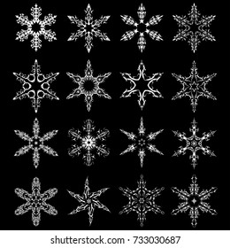 winter christmas snowflakes