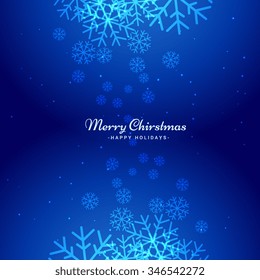 winter christmas snowflakes background