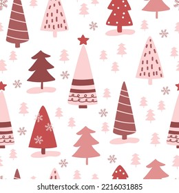 Winter and Christmas Themed Seamless Pattern