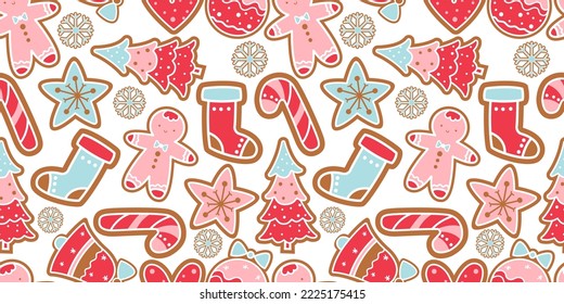 Winter and Christmas Themed Seamless Pattern