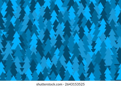 Winter christmas trees background. Vector seamless pattern. Best for textile, wallpapers, wrapping paper and seasonal decoration.