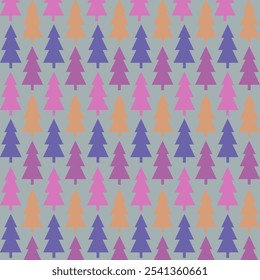 WINTER CHRISTMAS TREES DESIGN PATTERN