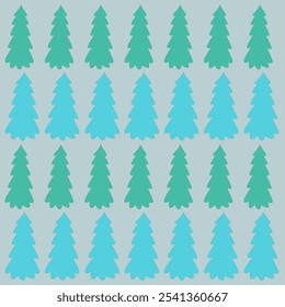 WINTER CHRISTMAS TREES DESIGN PATTERN