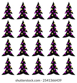PADRÃO DE DESIGN DE ÁRVORES DE NATAL DE INVERNO