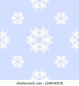 winter christmas vector background snowflakes of different sizes
