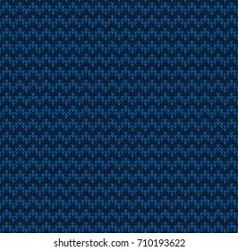 Winter Christmas x-mas knit seamless background. Knitted pattern. Winter knitting. Flat style design.