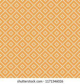 Winter Christmas x-mas knitted seamless abstract background pattern. Knitted Scandinavian pattern with nordic ornaments. Winter knitting. Scandinavian flat style design textile, wallpaper, phone cases