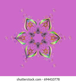 Winter christmasnow flat crystal element. Snowflake vector background color. Xmas frost snow flake isolated silhouette symbol. Weather illustration ice collection. Vector illustration.