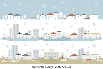 Ilustración de conjunto de material de cristales de invierno