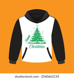 Winter cloth hoodie with Christmas design