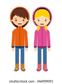winter clothes design, vector illustration eps10 graphic 