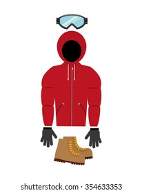 winter clothes design, vector illustration eps10 graphic 