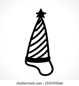 
Winter clothes in a flat style. A collection of Christmas attributes. Cute vector illustration. New Year decoration. Doodle. Fashionable style. Artline.EPS10
