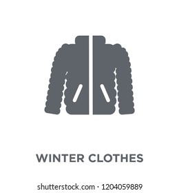 Winter clothes icon. Winter clothes design concept from Winter collection. Simple element vector illustration on white background.