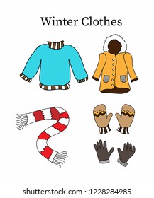 Winter Clothes Illustration