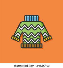 winter clothes sweater icon