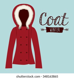 winter clothing design, vector illustration eps10 graphic 